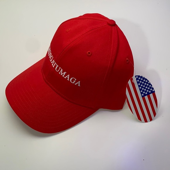 CHINGATUMAGA Hat (Embroidered Cotton Dad Cap) Red - Picture 2 of 4